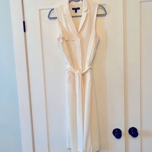 Creamy white sleeveless dress